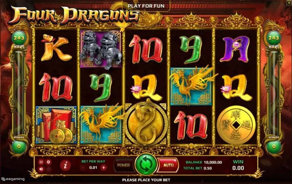 สมัครเล่น Four Dragons ลุ้นพลังมังกร 4 ธาตุ